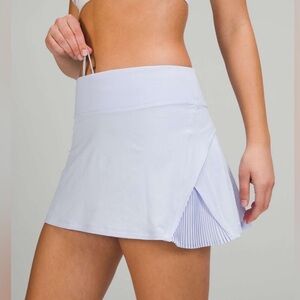 Lululemon Play Off the Pleats Pastel Blue Pleated Skirt Size 4